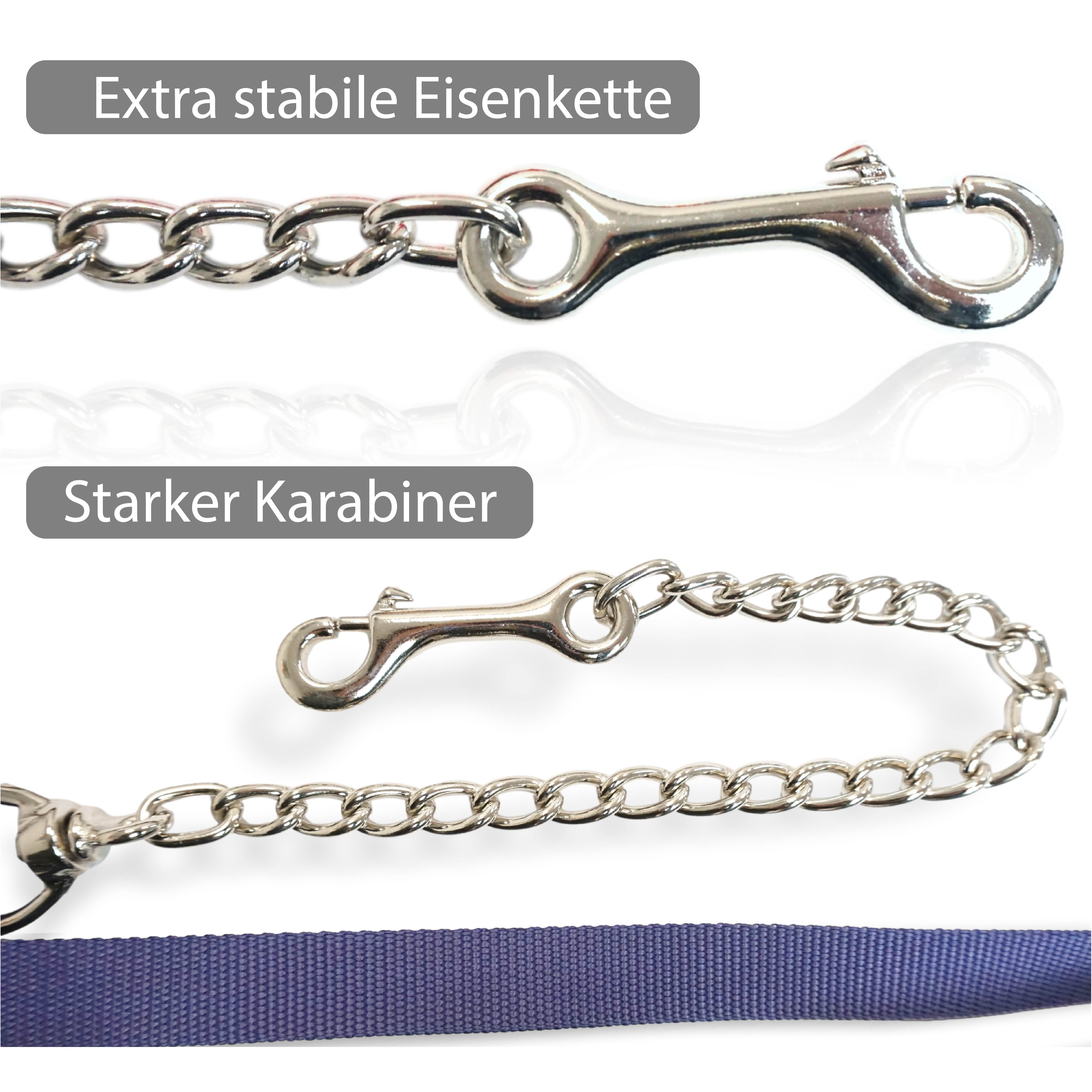 Führkette für Pferde mit Handschlaufe, Länge 2,10 m